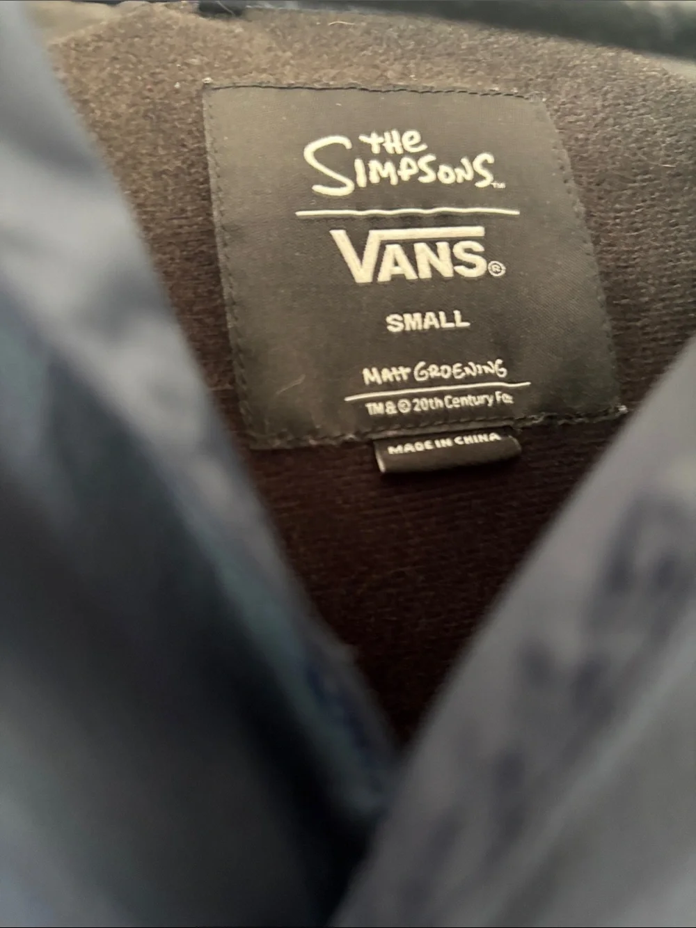Vans Navy Windbreaker Jacket with Sleeve Graphics